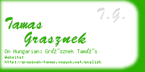 tamas grasznek business card